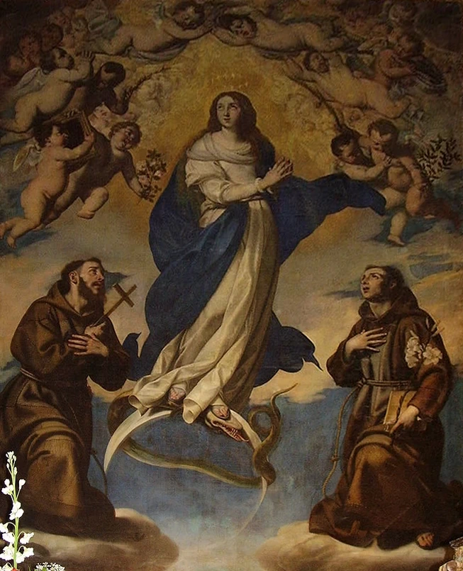 Immacolata con San Franceso d'Assisi e Sant'Antonio - chiesa di Sant'Antonio di Padova, Vibo Valentia